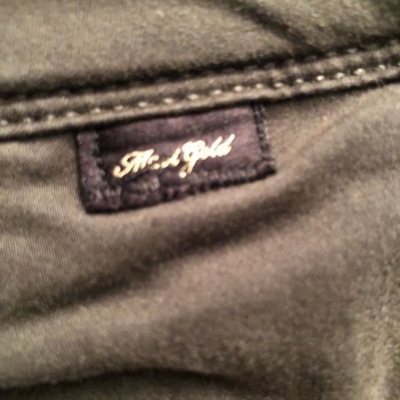 Mavi Gold size 32 dark green high waist jeans skinny with stretch like new - Picture 6 of 9